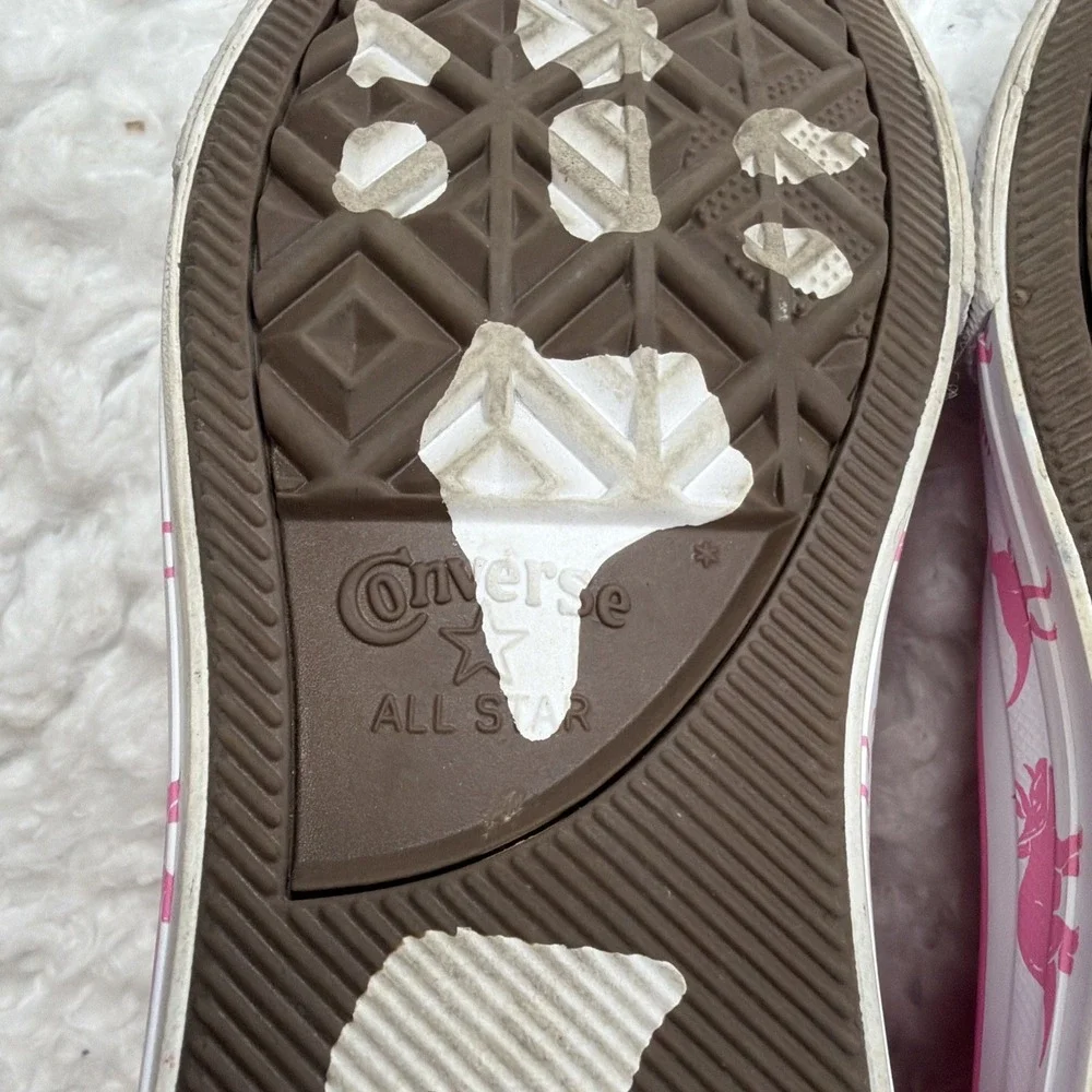 Converse DINOVERSE Chuck Taylor All Star Hi Tops•Junior Size 5.5 Dino Pink Rare!